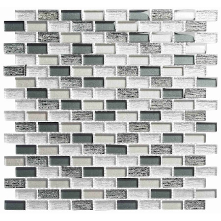 Andova Tiles Highline 0625 x 125 Glass Mosaic Sheet Floor Use Tile SAM-ANDHIG150